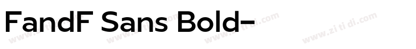 FandF Sans Bold字体转换